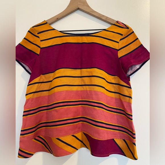 Anthropologie Maeve Striped Top— size 6 - Picture 2 of 6